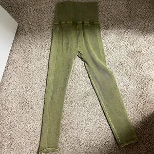 Green Free People leggings